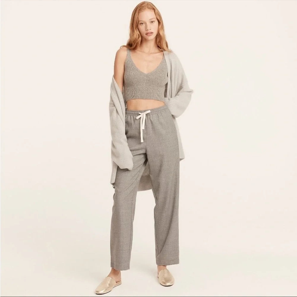 J. Crew Tie Waist Straight Leg Pant Size 8